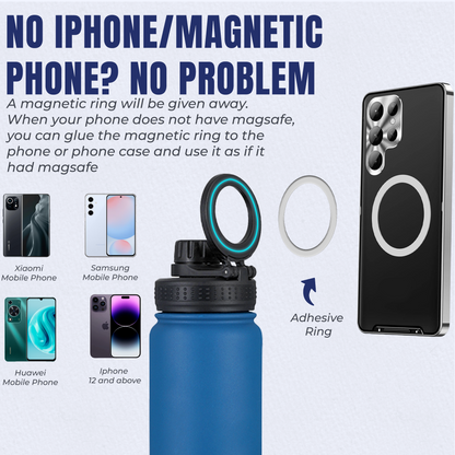 SlimTra™ Magnetic Protein Shaker Bottle – 24oz